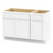 54" Plywood Bathroom Vanity Cabinet without Top - 1 Drawer & 3 Doors - HomeBeyond