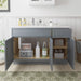 54" Plywood Bathroom Vanity Cabinet without Top - 1 Drawer & 3 Doors - HomeBeyond