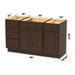 54" Plywood Bathroom Vanity Cabinet without Top - 4 Drawers & 3 Doors - HomeBeyond