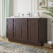 54" Plywood Bathroom Vanity Cabinet without Top - 4 Drawers & 3 Doors - HomeBeyond