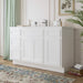 54" Plywood Bathroom Vanity Cabinet without Top - 4 Drawers & 3 Doors - HomeBeyond