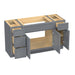 54" Plywood Bathroom Vanity Cabinet without Top - 4 Drawers & 3 Doors - HomeBeyond