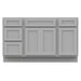 54" Plywood Bathroom Vanity Cabinet without Top - 4 Drawers & 3 Doors - HomeBeyond
