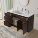 54" Plywood Bathroom Vanity Cabinet without Top - 4 Drawers & 3 Doors - HomeBeyond
