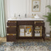54" Plywood Bathroom Vanity Cabinet without Top - 4 Drawers & 3 Doors - HomeBeyond