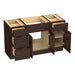 54" Plywood Bathroom Vanity Cabinet without Top - 4 Drawers & 3 Doors - HomeBeyond