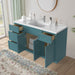 54" Plywood Bathroom Vanity Cabinet without Top - 4 Drawers & 3 Doors - HomeBeyond