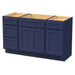 54" Plywood Bathroom Vanity Cabinet without Top - 4 Drawers & 3 Doors - HomeBeyond