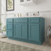 54" Plywood Bathroom Vanity Cabinet without Top - 4 Drawers & 3 Doors - HomeBeyond