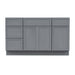54" Plywood Bathroom Vanity Cabinet without Top - 4 Drawers & 3 Doors - HomeBeyond