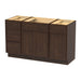 54" Plywood Bathroom Vanity Cabinet without Top - 4 Drawers & 3 Doors - HomeBeyond