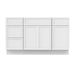 54" Plywood Bathroom Vanity Cabinet without Top - 4 Drawers & 3 Doors - HomeBeyond