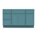 54" Plywood Bathroom Vanity Cabinet without Top - 4 Drawers & 3 Doors - HomeBeyond