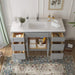 54" Plywood Bathroom Vanity Cabinet without Top - 6 Drawers & 2 Doors - HomeBeyond