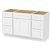 54" Plywood Bathroom Vanity Cabinet without Top - 6 Drawers & 2 Doors - HomeBeyond