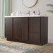 54" Plywood Bathroom Vanity Cabinet without Top - 6 Drawers & 2 Doors - HomeBeyond