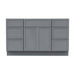 54" Plywood Bathroom Vanity Cabinet without Top - 6 Drawers & 2 Doors - HomeBeyond