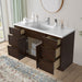 54" Plywood Bathroom Vanity Cabinet without Top - 6 Drawers & 2 Doors - HomeBeyond