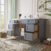 54" Plywood Bathroom Vanity Cabinet without Top - 6 Drawers & 2 Doors - HomeBeyond