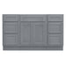 54" Plywood Bathroom Vanity Cabinet without Top - 6 Drawers & 2 Doors - HomeBeyond