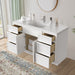 54" Plywood Bathroom Vanity Cabinet without Top - 6 Drawers & 2 Doors - HomeBeyond