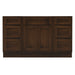 54" Plywood Bathroom Vanity Cabinet without Top - 6 Drawers & 2 Doors - HomeBeyond