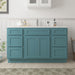 54" Plywood Bathroom Vanity Cabinet without Top - 6 Drawers & 2 Doors - HomeBeyond