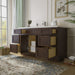 54" Plywood Bathroom Vanity Cabinet without Top - 6 Drawers & 2 Doors - HomeBeyond