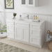 54" Plywood Bathroom Vanity Cabinet without Top - 6 Drawers & 2 Doors - HomeBeyond