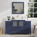 54" Single Sink Modern Bathroom Vanity Set with Engineered Marble Top & Free Mirror – Storage Cabinet with 8 Drawers VA3130-54 - HomeBeyond