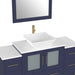 54" Single Sink Modern Bathroom Vanity Set with Engineered Marble Top & Free Mirror – Storage Cabinet with 8 Drawers VA3130-54 - HomeBeyond