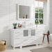 54" Single Sink Modern Bathroom Vanity Set with Engineered Marble Top & Free Mirror – Storage Cabinet with 8 Drawers VA3130-54 - HomeBeyond