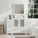 54" Single Sink Modern Bathroom Vanity Set with White Ceramic Top & Free Mirror – Large Storage Cabinet with 8 Drawers VA3030-54 - HomeBeyond