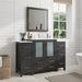 54" Single Sink Modern Bathroom Vanity Set with White Ceramic Top & Free Mirror – Large Storage Cabinet with 8 Drawers VA3030-54 - HomeBeyond