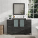 54" Single Sink Modern Bathroom Vanity Set with White Ceramic Top & Free Mirror – Large Storage Cabinet with 8 Drawers VA3030-54 - HomeBeyond