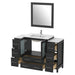 54" Single Sink Modern Bathroom Vanity Set with White Ceramic Top & Free Mirror – Large Storage Cabinet with 8 Drawers VA3030-54 - HomeBeyond
