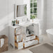 54" Single Sink Modern Bathroom Vanity Set with White Ceramic Top & Free Mirror – Large Storage Cabinet with 8 Drawers VA3030-54 - HomeBeyond