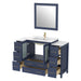 54" Single Sink Modern Bathroom Vanity Set with White Ceramic Top & Free Mirror – Large Storage Cabinet with 8 Drawers VA3030-54 - HomeBeyond