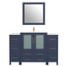 54" Single Sink Modern Bathroom Vanity Set with White Ceramic Top & Free Mirror – Large Storage Cabinet with 8 Drawers VA3030-54 - HomeBeyond