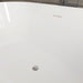 54" X 29" Non-Slip White Acrylic Freestanding Soaking Bathtub with Air Bath Option Available - HomeBeyond