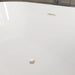 54" X 29" Non-Slip White Acrylic Freestanding Soaking Bathtub with Air Bath Option Available - HomeBeyond