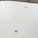 54" X 29" Non-Slip White Acrylic Freestanding Soaking Bathtub with Air Bath Option Available - HomeBeyond