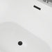 54" x 30" Modern Freestanding Acrylic Soaking Bathtub Glossy White Extra Small Soaker Tub Center Drain VA6815-XS - HomeBeyond