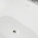 54" x 30" Modern Freestanding Acrylic Soaking Bathtub Glossy White Extra Small Soaker Tub Center Drain VA6815-XS - HomeBeyond