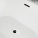 54" x 30" Modern Freestanding Acrylic Soaking Bathtub Glossy White Extra Small Soaker Tub Center Drain VA6815-XS - HomeBeyond