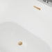 54" x 30" Modern Freestanding Acrylic Soaking Bathtub Glossy White Extra Small Soaker Tub Center Drain VA6815-XS - HomeBeyond