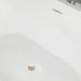54" x 30" Modern Freestanding Acrylic Soaking Bathtub Glossy White Extra Small Soaker Tub Center Drain VA6815-XS - HomeBeyond