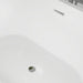54" x 30" Modern Freestanding Acrylic Soaking Bathtub Glossy White Extra Small Soaker Tub Center Drain VA6815-XS - HomeBeyond
