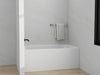 54" x 32" Alcove Soaking Acrylic Bathtub with 3 Side Tiling Flange - HomeBeyond