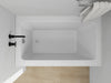 54" x 32" Alcove Soaking Acrylic Bathtub with 3 Side Tiling Flange - HomeBeyond